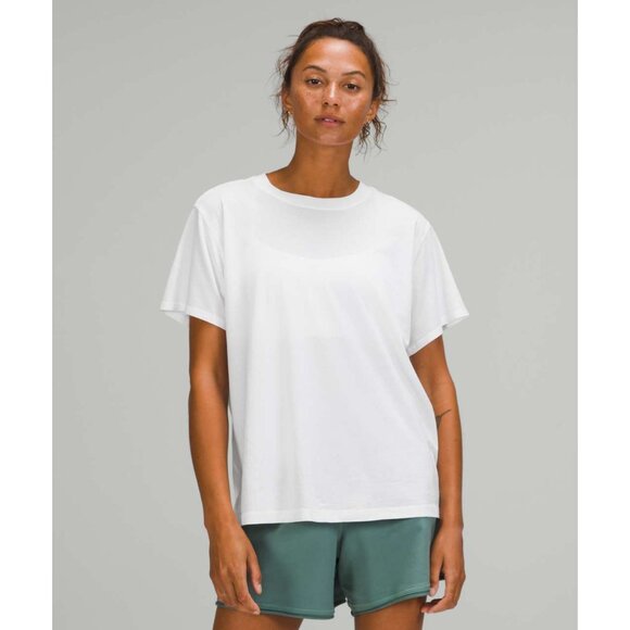 Lululemon All Yours Tee White Size 12 Soft Relaxed Fit Casual Everyday Wear - Picture 1 of 2